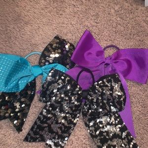 6 cheer bows